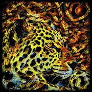 Leopard Abstract Digital Art by David McKinney