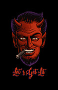 Lets Get Lit Devil Satan Sin Digital Art by Flippin Sweet Gear