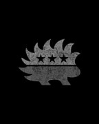 Libertarian Porcupine Greyed Out Tacti-Cool Digital Art by Flippin Sweet Gear