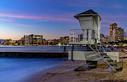 Lifeguard Tower at Dusk Photograph by Kelley King