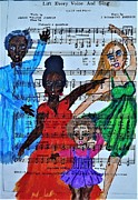 Lift Every Voice Drawing by Stacey Torres