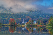 Lifting Fog on Crystal Lake Photograph by Penny Polakoff