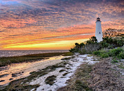 Lighthouse in St Marks National Wildlife Refuge Photograph by Jimmy Pappas