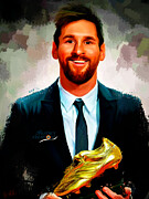 Lionel Messi Painting by Gradify Creations