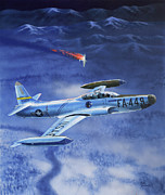 Lockheed F-94B Starfire Painting by Steve Ferguson