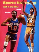 Los Angeles Lakers Jerry West And New York Knicks Walt Sports Illustrated Cover Photograph by Sports Illustrated