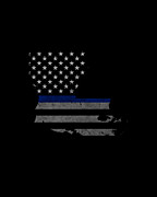 Louisiana Police Thin Blue Line Digital Art by Flippin Sweet Gear