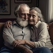 Loving Couple Digital Art by Annalisa Rivera-Franz