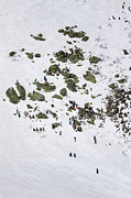 Lunch Rocks, Tuckerman Ravine. Photograph by Jeff Sinon