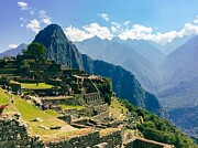 Machu Picchu Ancient Ruins in Peru's Mountain Landscape Photograph by Travel Essayist