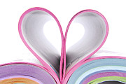 Magazine Catalog Folded Heart Photograph by Severija Kirilovaite