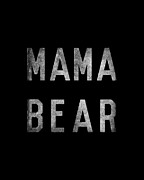 Mama Bear Retro Digital Art by Flippin Sweet Gear