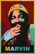 Marvin Gaye Pop Art Tribute Painting by Dan Sproul