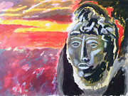 Maya Sunset Painting by Enrico Garff