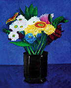 MCG Bouquet of Flowers in a Vase Oil Painting Painting by Michel Cruz-Garcia