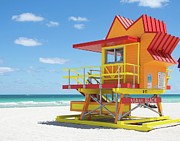 Miami Beach Lifeguard Station Photograph by Rebecca Herranen