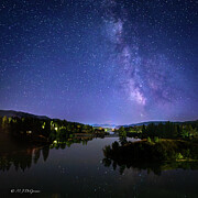 Milky Way Over Curlew Lake Photograph by Michael DeGrenier