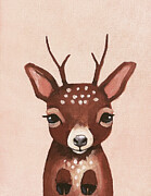 Milo the deer Painting by Lucia Stewart