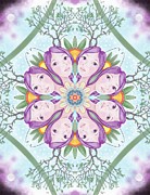 Miss Violet Kaleidoscope Digital Art by Valerie White