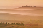 Tuscany - Misty morning in Val d'orcia, Tuscany, Italy Photograph by Neale And Judith Clark