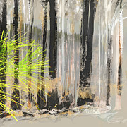 Misty Woodland Digital Art by Gina Harrison