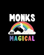 Monks Are Magical Digital Art by Flippin Sweet Gear