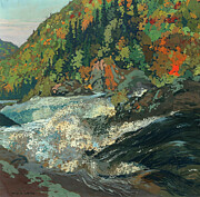 Montreal River, Algoma by Frank Johnston Painting by Franz Frank Hans Johnston