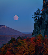 Moon Over Hanging Rock Photograph by Marshall Hurley