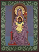 Mother of God Seat of Wisdom 351 Painting by William Hart McNichols
