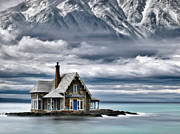 Mountains in the Sky Digital Art by Eris And AI