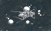 Mr. Scuttle Meditates Drawing by Marie Stone-van Vuuren