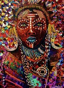 Mursi Painting by Kowie Theron