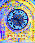 Musee d'Orsay Clock - Abstract V1 Photograph by Ron Berezuk