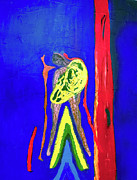 Nakes girl in Marching Band Mixed Media by Bencasso B