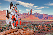 Navajo Fancy Dancer at Valley Of The Gods - 5 Photograph by Dan Norris