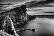 Neist Point BandW Sunset Photograph by Grant Glendinning