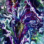 Neon Iris Painting by Art From the Heart