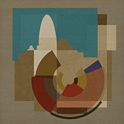 New Capital Square - Gherkin Mixed Media by BFA Prints