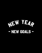 New Year New Goals Workout Fitness Digital Art by Flippin Sweet Gear
