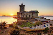 Normanton Church Sunset at Rutland Water, Rutland, England, UK Photograph by Neale And Judith Clark