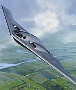 Northrop B-2 Spirit Stealth Bomber Painting by Jack Fellows