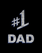 Number One 1 Dad Fathers Day Gift Digital Art by Flippin Sweet Gear