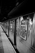 NYC Urban Snapshot, Subway Station in Monochrome Photograph by Travel Essayist
