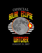 Official Solar Eclipse Watcher Digital Art by Flippin Sweet Gear