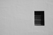 Old San Juan Window in the Wall in BW Photograph by Richard Reeve