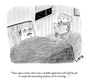 Once Upon A Time Drawing by Lars Kenseth