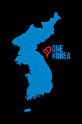 One Korea Love Unification Flag Digital Art by Flippin Sweet Gear