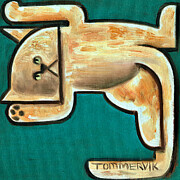 Orange Cat Showing It's Belly Art Print Painting by Tommervik