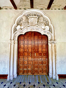 Ornate Renaissance Doorway with Heraldic Crest, Historic Palace Zaragoza Photograph by Travel Essayist