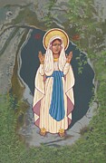 Our Lady of Lourdes 350 Painting by William Hart McNichols